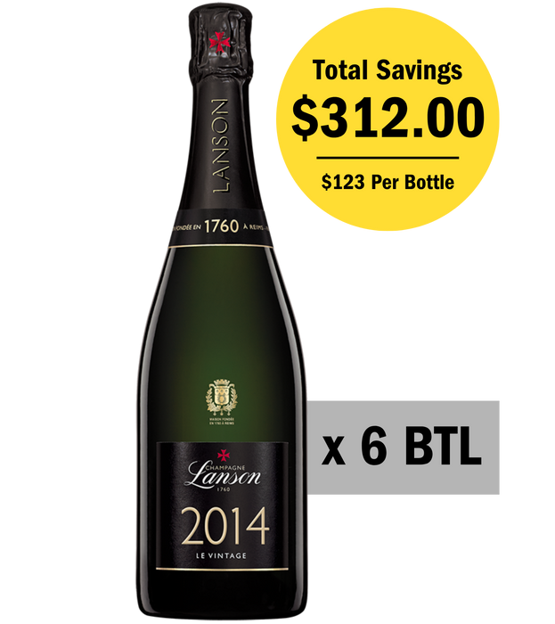Champagne Lanson Le Vintage 2014 (Bundle of 6)