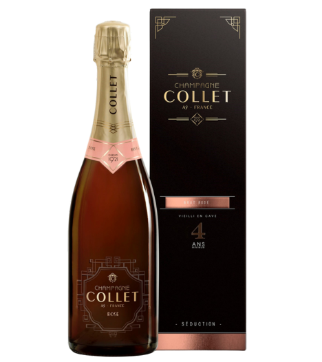 Champagne Collet Brut Rose NV With Gift Box– 75cl.sg