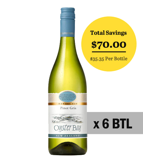 Oyster Bay Pinot Gris 2021 (Bundle of 6)