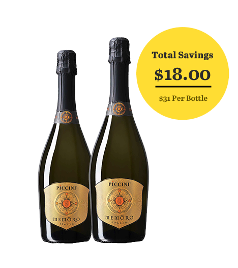 Piccini Memoro Vino Spumante Extra Dry NV (Bundle of 2)
