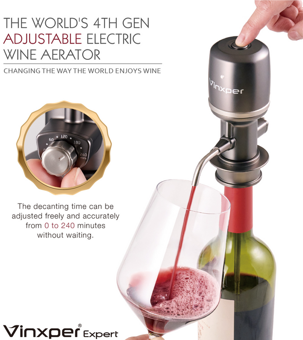 Vinxper Expert (Adjustable Electric Wine Aerator)